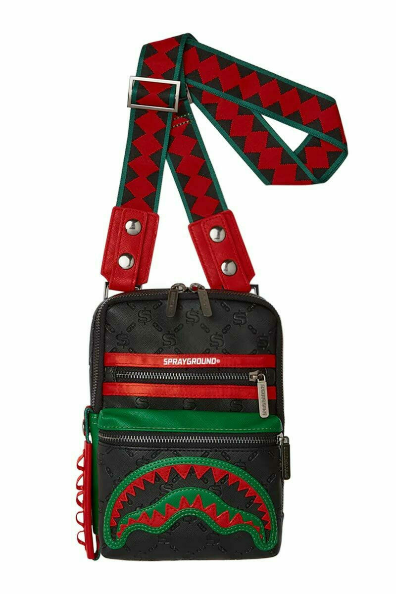 Sprayground Dinero Ανδρική Τσάντα Στήθους σε Μαύρο χρώμα 910B4427NSZ