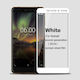 Full Face Tempered Glass Alb (Nokia 6) 103505394B
