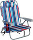 Keskor Small Chair Beach with High Back Blue 63...