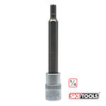 SKS Tools Μακρύ Καρυδάκι με Μύτη Allen και Καρέ Υποδοχής 1/4'' Μέγεθος H4x70mm