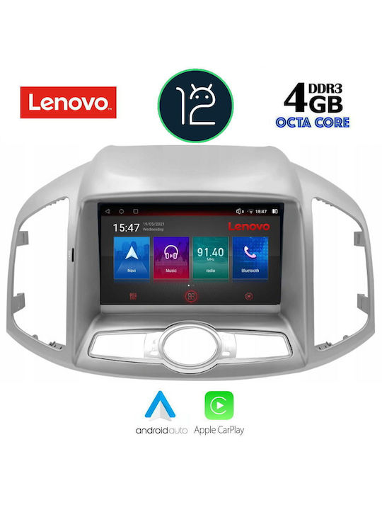 Lenovo Car Audio System for Chevrolet Captiva 2012+ (Bluetooth/USB/AUX/WiFi/GPS/Apple-Carplay/CD) with Touch Screen 9"