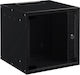 Mirsan Wandmontierter Rack-Schrank 9U 54x45x44cm Schwarz SOH09U60DE19.01