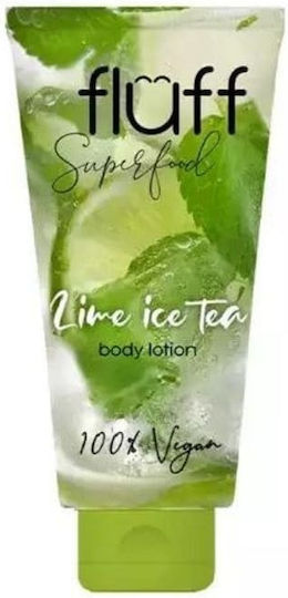 Fluff Lime Ice Tea Moisturizing Lotion Body with Hyaluronic Acid for Dry Skin 150ml