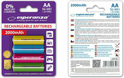 Esperanza EZA108 AA 2000mAh 1.2V 4τμχ