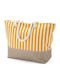 Benzi Fabric Orange Beach Bag