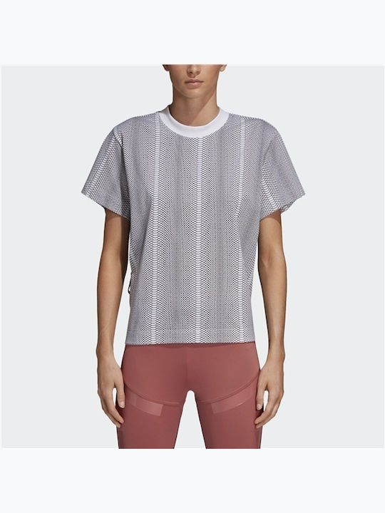 Adidas By Stella McCartney Snake Damen Sportlich T-shirt Tierdruck Mehrfarbig