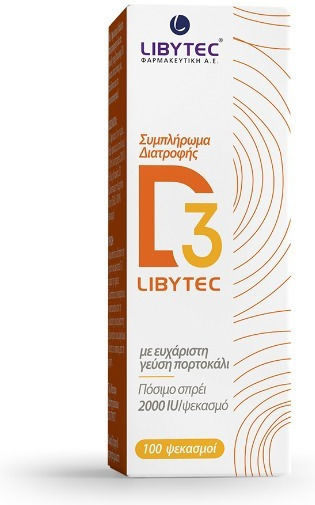 Libytec D3 Vitamin for Immune System Boost & Bone Health 2000iu Orange 20ml