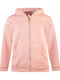 Kids Sweatshirt Cardigan Fleece with Hood Pink
