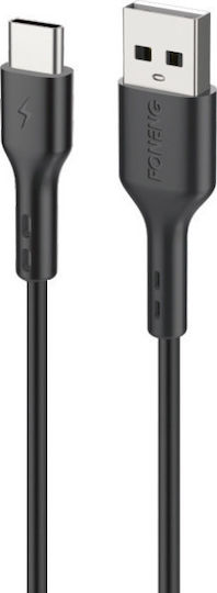 Foneng Cablu USB 2.0 X51 USB-C Masculin - USB-A Negru 2m