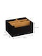5Five Wooden Organizer Countertop Black