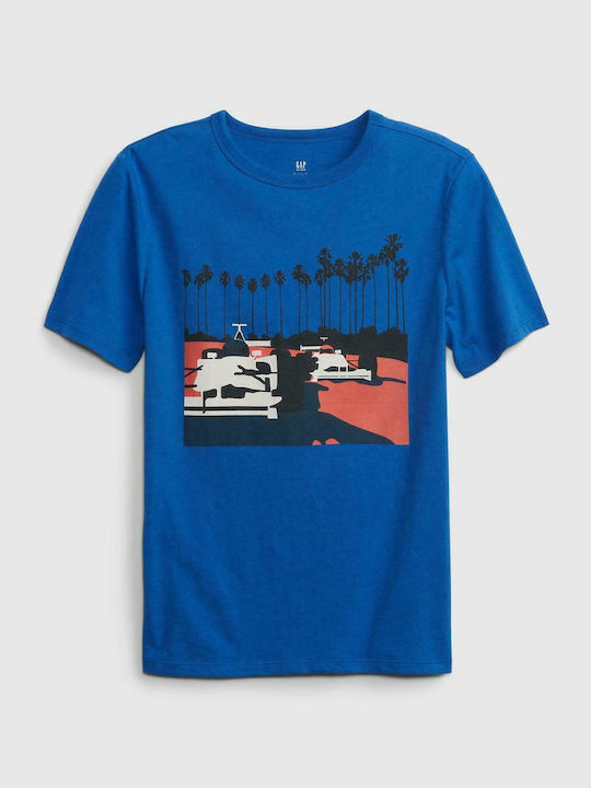 Kids' T-shirt Blue Graphic
