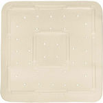 Kleine Wolke Softy Shower Mat with Suction Cups Beige 55x55cm