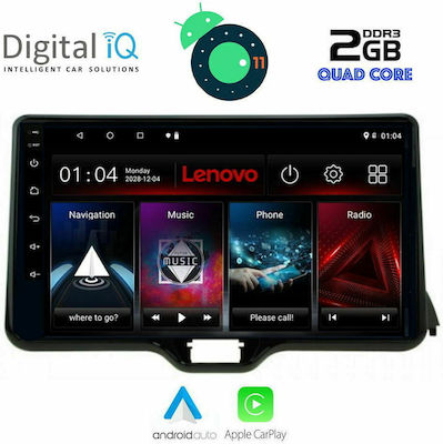 Lenovo Car-Audiosystem für Toyota Yaris Audi A7 2020+ (Bluetooth/USB/AUX/WiFi/GPS/Apple-Carplay) mit Touchscreen 10.1"