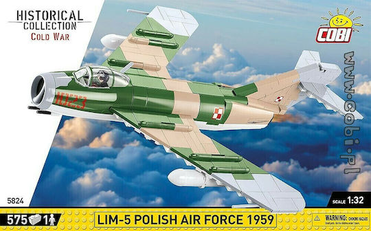 Cobi Cuburi De Construit Lim-5 Polish Air Force 1959 Pentru 7+ Ani 575 Bucăți