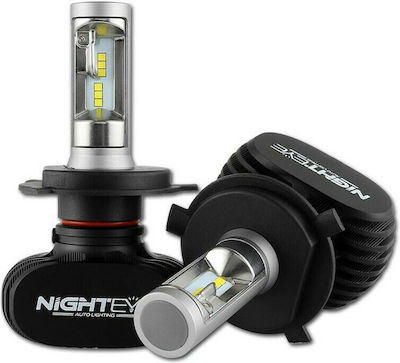 Nighteye Lampen A315 Nighteye H4 LED 6500K Kaltes Weiß 9-32V 50W 2Stück
