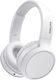 Philips TAH5205WH Wireless / Wired Over Ear Headphones with 29 hours of Operation and Quick Charge White