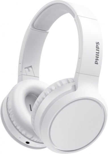 Philips TAH5205WH Wireless / Wired Over Ear Headphones with 29 hours of Operation and Quick Charge White