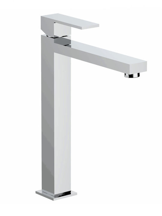 Interflex Quattro Mixing Tall Sink Faucet Silver