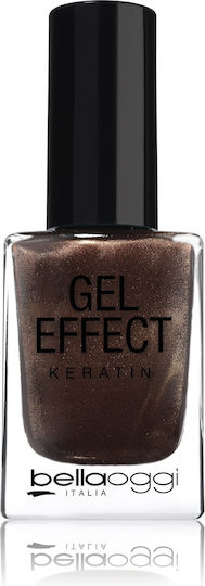 Gel Effect Keratin Glowing Light Glossy Βερνίκι Νυχιών Μακράς Διαρκείας 302 Shimmer Bronze 10ml