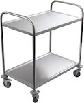 Etna ST85/2 Stainless Steel Trolley Two Levels 85 cm