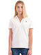 U.S. Polo Assn. Mya Women's Polo Blouse Short Sleeve White