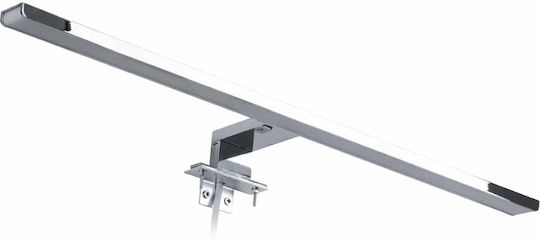 GloboStar Nina Modern Bathroom/Panel Light with Integrated LED and Natural White Light Silver 60x4x4cm