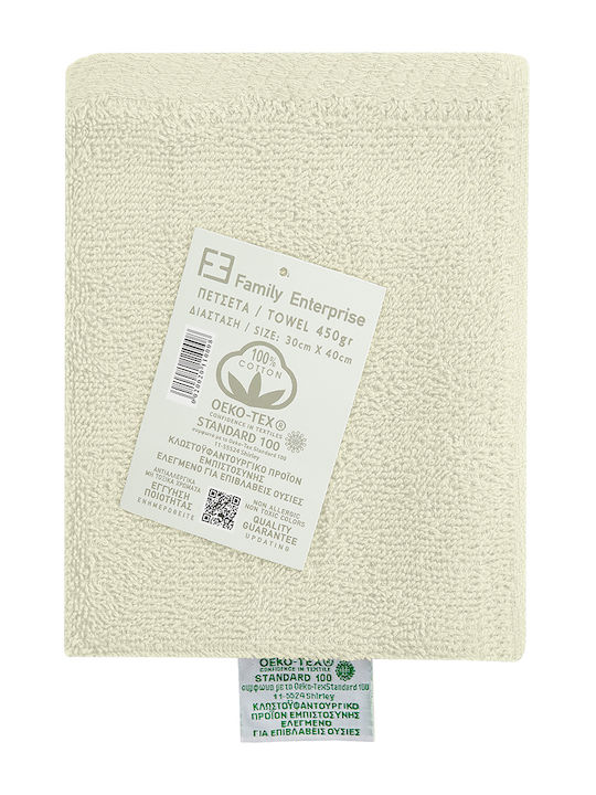 Family Enterprise Πετσέτα Χεριών 30x40εκ. Μπεζ Βάρους 450gr/m²