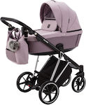 Adamex Belissa PS614 Adjustable 3 in 1 Baby Stroller Suitable for Newborn Lilac 10.1kg