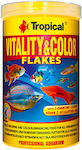 Tropical Vitality Colour Tropical Fish Food Flakes with Spirulina 1000ml 200gr