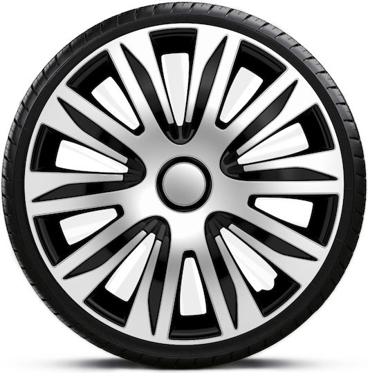 4Racing Car Hubcap Set Nardo 14" 1pc Silver