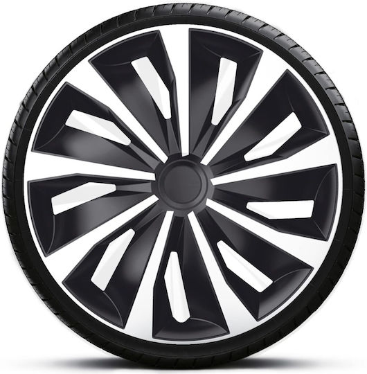 4Racing Car Hubcap Set Grip 14" 1pc Black