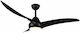 Trio Lighting Alesund Ceiling Fan 115cm with Light Fixture Black