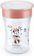Nuk Baby Cup Magic Cup made of Plastic Orange Minnie Mouse 230ml for 8m+m+