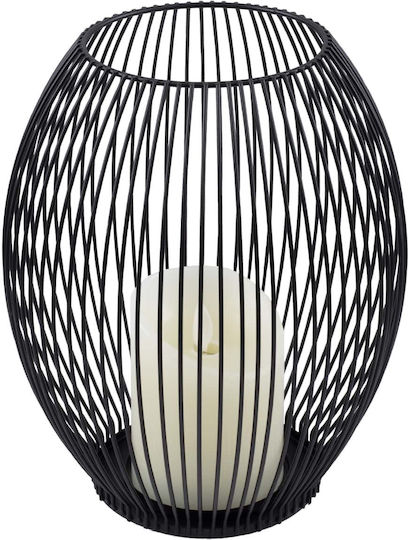 GloboStar Διακοσμητικό Φωτιστικό Candle LED Θερμό Λευκό 2700K Κερί 19x19x24εκ.