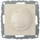 Mono Electric Χωνευτός Διακόπτης Dimmer χωρίς Πλαίσιο Universal Περιστροφικός 300W σε Μπεζ Χρώμα