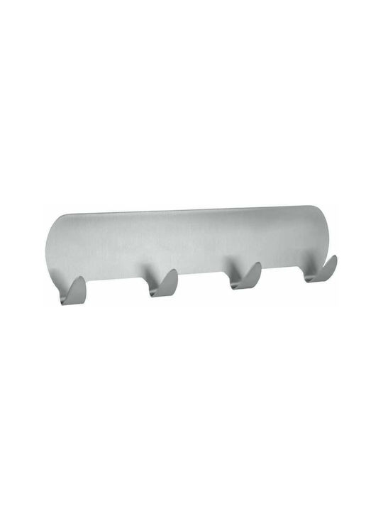 Metaltex Cârlig De Baie Cu 4 Locuri 15x15cm Inox Argintiu