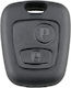 Car Key Shell with 2 Buttons for Citroen / Peugeot