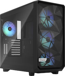 Fractal Design Meshify 2 Midi-Turm Computergehäuse mit RGB-Beleuchtung Black TG Light Tint