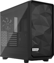 Fractal Design Meshify 2 Lite Midi Tower Computer Case with Window Panel Black TG Light Tint