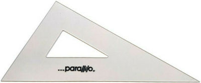 Parallilo Triunghi Geometric Plastic Transparent 25cm