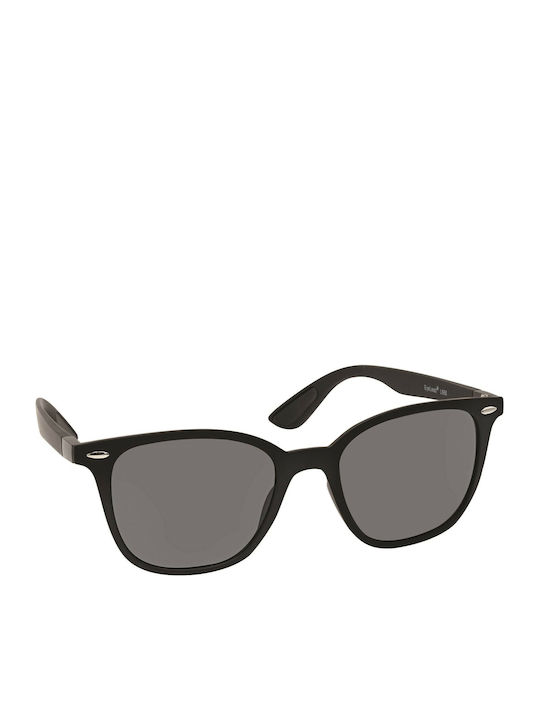 Eyelead L666 Unisex Sunglasses with Black Plastic Frame and Gray Polarized Lens