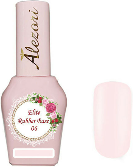 Alezori Elite Base Coat για Ημιμόνιμα Βερνίκια Rubber 15ml 06