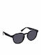 Eyelead L703 Unisex Sunglasses with Black Plastic Frame and Gray Polarized Lens