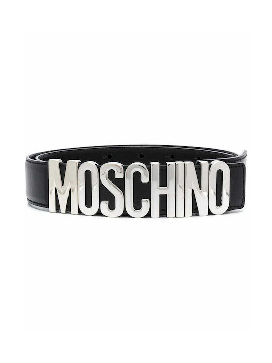 Moschino Men's Leather Belt Black