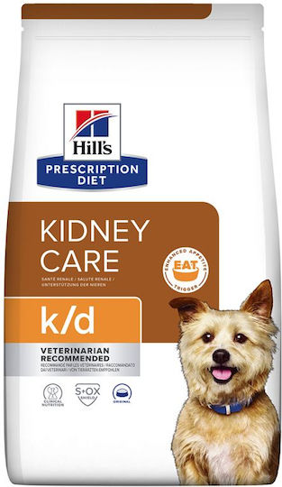 Hill's Prescription Diet Kidney Care K/D 4kg Dry Food for Adult Dogs with Rice and Chicken