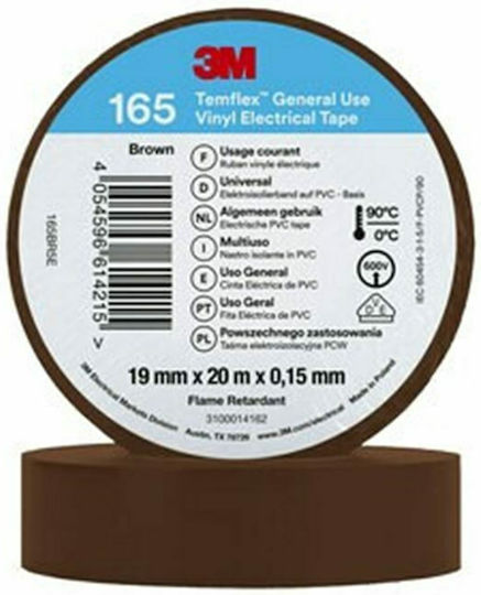 3M Insulation Tape 19mm x 20m Brown