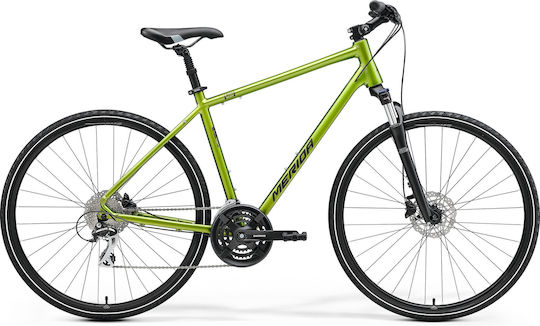 Merida Crossway 28" 2022 Πράσινο Mountain Bike με Ταχύτητες και Μηχανικά Δισκόφρενα