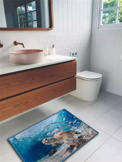 Dimcol Non-Slip Bath Mat Sea Turtle 261 33463065005 Colorful 60x100cm