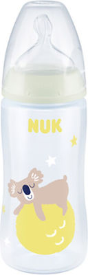 Nuk Plastikflasche First Choice Plus Night Gegen Koliken mit Silikonsauger für 6-18 Monate 300ml 1Stück