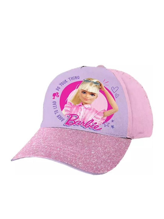 Diakakis Kids' Hat Jockey Fabric Barbie Glitter...